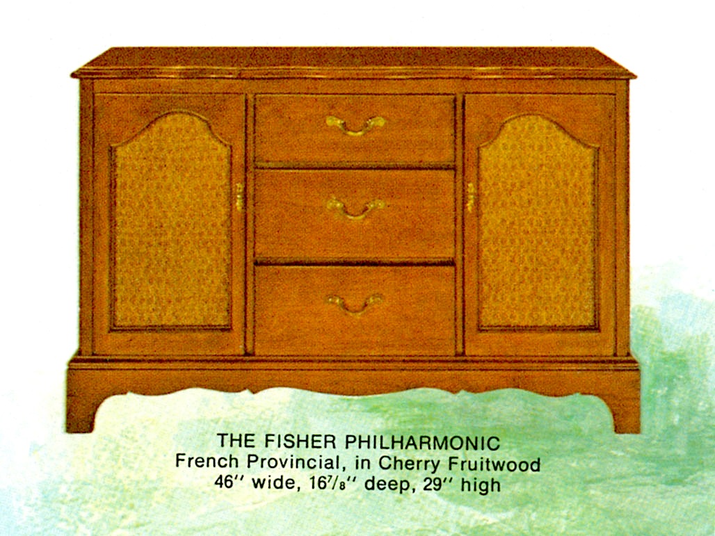 1966 Fisher P-291-FP Philharmonic French Provincial Console